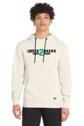 LR2BR- Mens New Era Triblend Hoodie- Teal Logo