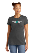 LR2BR- Women New Era Crew Shirt- Teal Logo