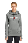 LR2BR- Womens New Era Triblend Hoodie- Crimson Logo