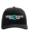 LR2BR- Trucker Snapback Hat- Teal Logo