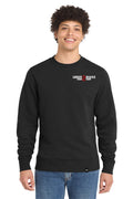 LR2BR- Mens New Era Crew Sweatshirt- Red Logo