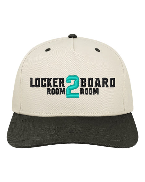 LR2BR- Legacy Snapback Hat- Teal Logo